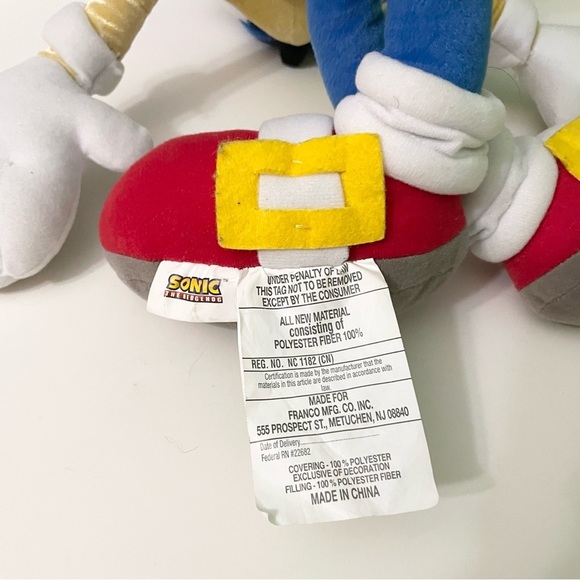 Sonic the Hedgehog Plush 23” Size Stuffed Animal - Picture 12 of 16